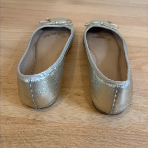 Tory Burch Laila Driver ballet flats in gold-tone leather size 5 - Picture 7 of 10